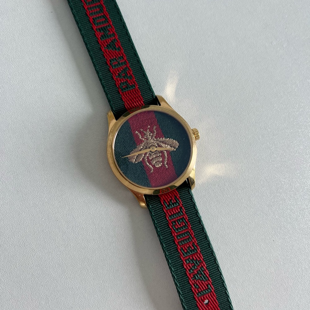 Gucci Timeless Embroidered Bee Watch
